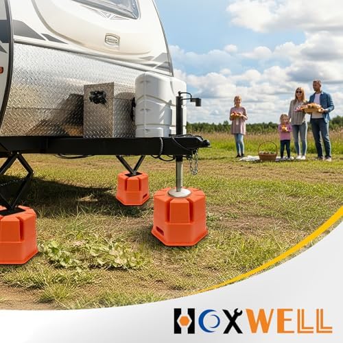 HOXWELL 4PCS 8''H RV Trailer Jack Block - Image 7