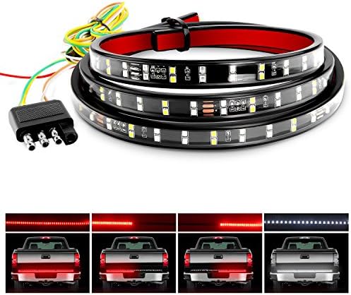 Nilight 60 Inch Truck Tailgate Light Bar Double Row 264 LEDs by Nilight