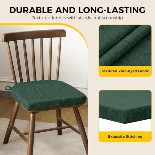 downluxe Indoor Chair Cushions for Dining Chairs, Soft and Comfortable Kitchen - Image 6