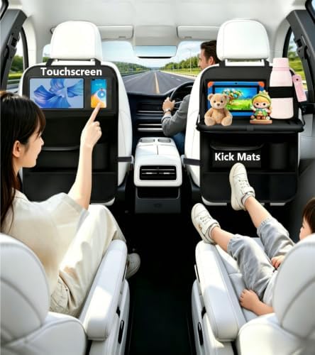 TCJJ Car Seat Organizer Backseat Kick Mats Oxford Back Seat Protector - Image 2