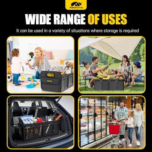 MIKKUPPA Car Trunk Organizer - 75L Foldable Car Storage - Image 7