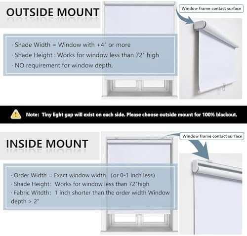 AOSKY Blackout Cordless Roller Shade - Image 6