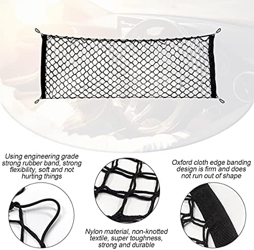 Adjustable Elastic Car Trunk Cargo Net, 35.4"x15.8" - Image 3