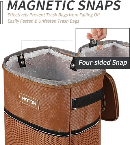 HOTOR Car Trash Can, Leakproof Car Organizer - Image 3
