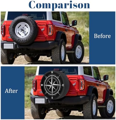 Compass Spare Tire Cover Wheel Covers Protectors Waterproof Dust-Proof - Image 5