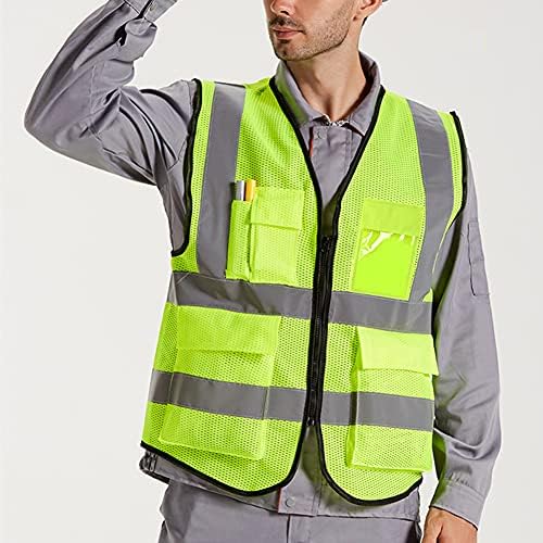 XIAKE Reflective Safety Vest for Men & Women High Visibility Class 2 Vest - Image 2