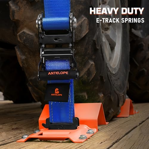 A ANTELOPE Heavy Duty Wheel Chock Tie Down Kit 2pk Trailer Tire Straps - Image 5