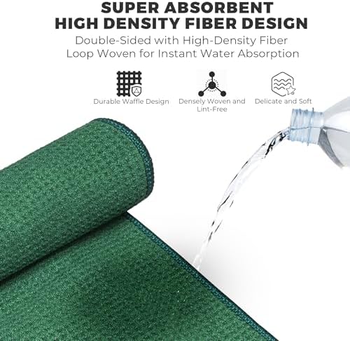 Mile High Life Microfiber Golf Towel 3 Pack Waffle - Image 3