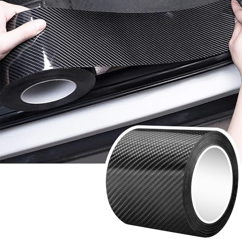 DGSL Car Door Edge Guards Door Sill Protector, 2.7In x 19.7Ft 5D Carbon Fiber by DGSL