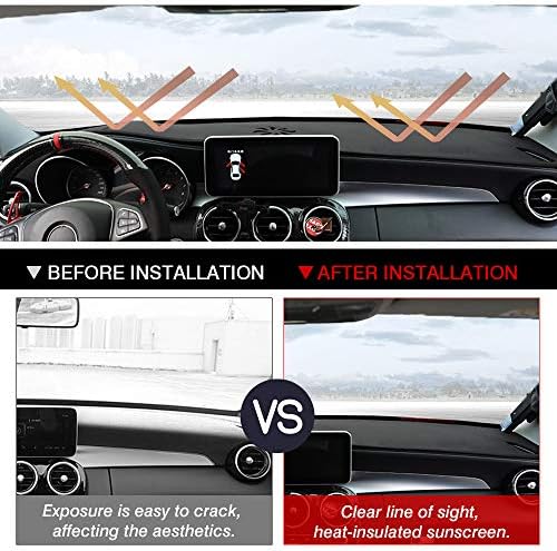 Cartist Suede Dash Mat for Mercedes Benz GLC 2016-2021 2022 Dash Cover Nonslip - Image 4