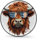 Spare Tire Cover for RV Trailer, Highland Cow American Tire Covers Universal by Unknown