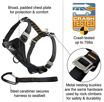 Kurgo Enhanced Strength Tru-Fit Smart Harness, Deep Violet, Extra Large - Image 2