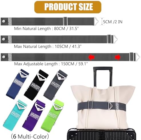 SOWPOPY Travel Belt Luggage Straps - Image 3