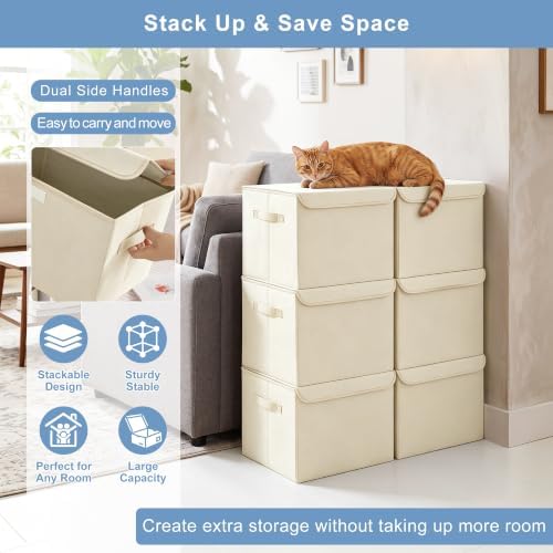 Bagnizer Large 42 Quarts Collapsible Stackable Storage Bins Cube - Image 5