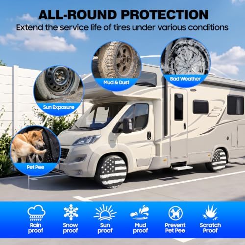 Moonet PVC Leather Tire Cover, Universal Fit 40-42" - Image 4