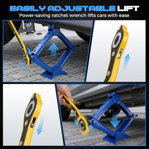 Scissor Car Jack, 2 Ton Portable Tire Changing Kit - Image 4