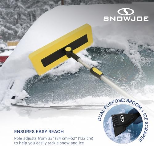 Snow Joe 2-in-1 Telescoping Snow Broom and Ice Scraper - Image 5