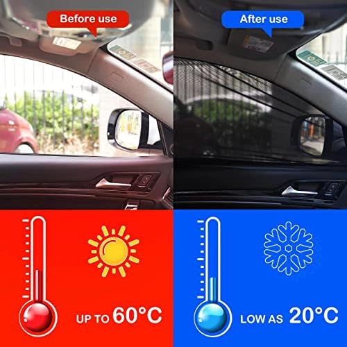 2 Pack Car Front Side Window Shades Mesh Cover - Image 2