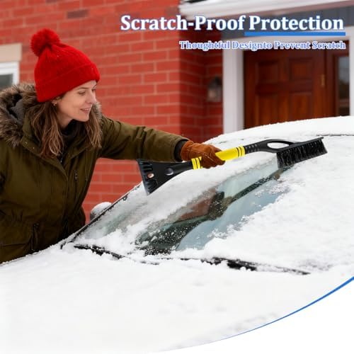 Car Snow Brush and Ice Scraper, Vehicle Windshield Scraper Deicer - Image 6