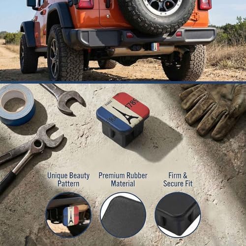 2" Trailer Hitch Cover Rubber Receiver Tube Cap Trailer Hitch Covers - Image 3