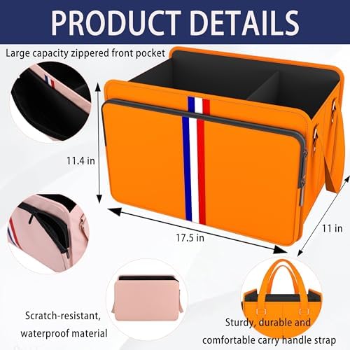Homeve Trunk Organizer for Car, Waterproof Collapsible 3 Compartments Car - Image 2