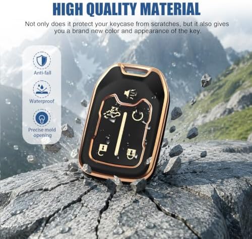 for GMC Key Fob Cover, 5 Buttons TPU Protection Case - Image 3