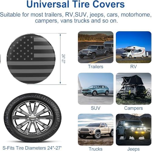 Waterproof Leather Spare Tire Cover - Image 4