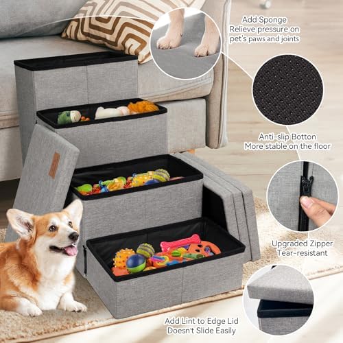 Zerbuger Dog Stairs with Storage - Image 6