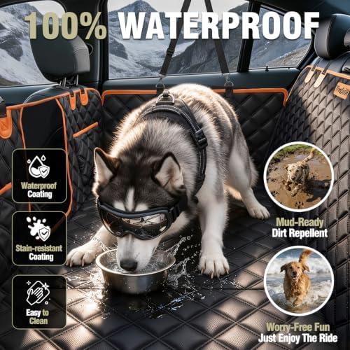 Hard Bottom Waterproof Dog Seat Cover Hammock - Image 5