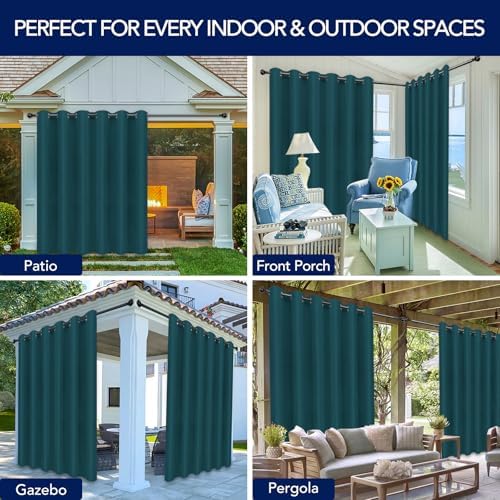 PureFit Outdoor Curtains for Patio Waterproof Weatherproof Outside Curtains - Image 5