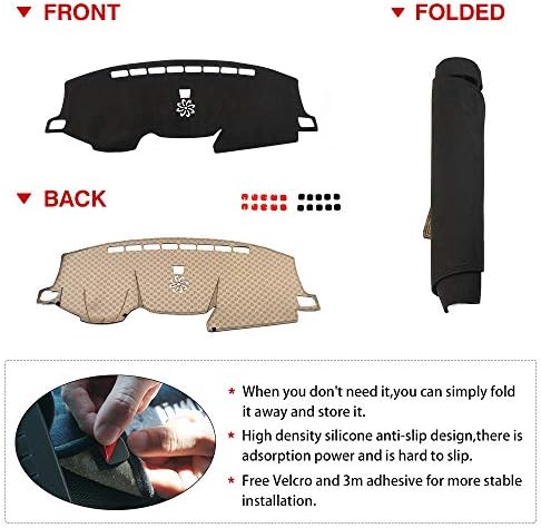 Cartist Suede Dash Mat Cover for Honda CR-V CRV 2017-2022 Dash Cover Nonslip - Image 7