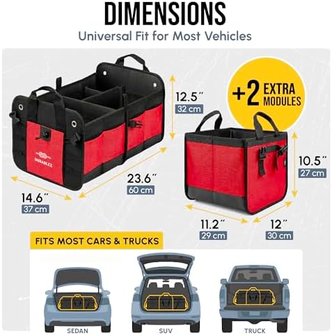 5-Section Trunk Organizer with Cooler, Extra Large - Image 2