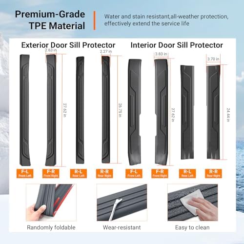 powoq 8Pcs Door Sill Protectors Compatible - Image 5
