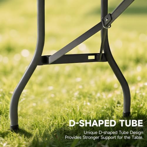 Heavy Duty Folding Table, Sturdy Portable Foldable Table - Image 5