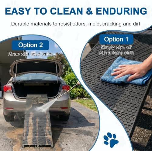 Dog Ramp for Car 90" X 17.6" Extra Long Folding Aluminum Pet Ramp for Large - Image 7
