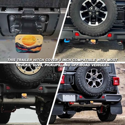 2" Trailer Hitch Cover Rubber Receiver Tube Cap Trailer Hitch Covers - Image 5