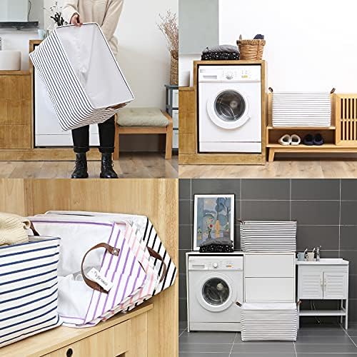Hinwo 70L Extra Large Canvas Storage Bin - Image 3