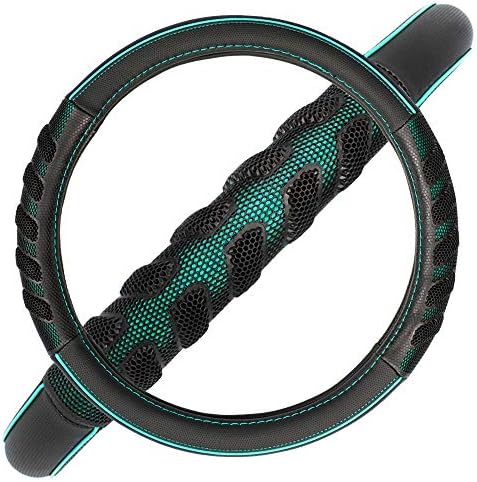 Flying Banner car Steering Wheel Cover Faux Leather Massage Universal fit 3D - Image 3