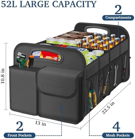 Femuar Car Trunk Organizer, Car Storage Organizer - Image 2