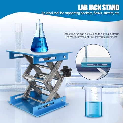 Lab Jack, 12x12 Inch Anodized Aluminum Lifting Platform, 80‑375mm Vertical Lift - Image 5
