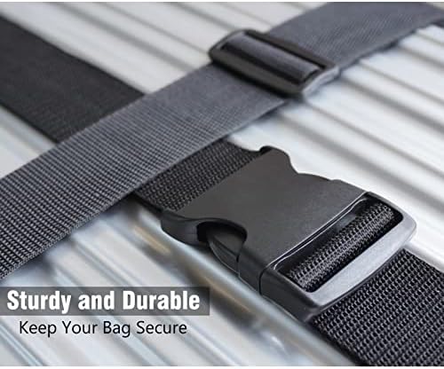 2 PCS Luggage Strap 78" x 2" Suitcase Belts Wide Adjustable Packing Straps - Image 2