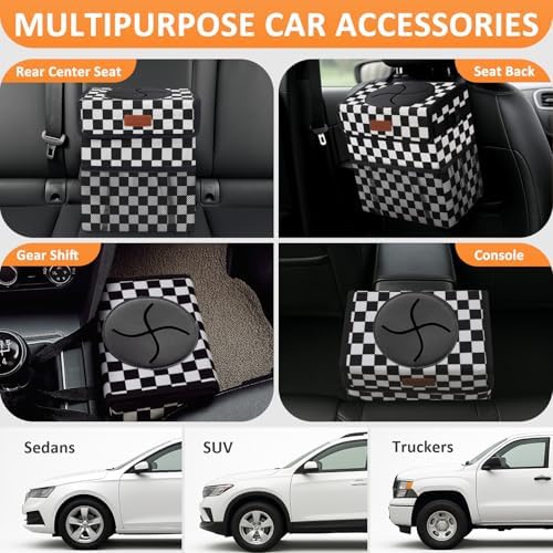 Vankor Car Trash Can with Lid Leak Proof Car Accessories - Image 5