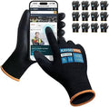 KAYGO Safety Work Gloves, PU Coated, 2-Finger Touchscreen by KAYGO
