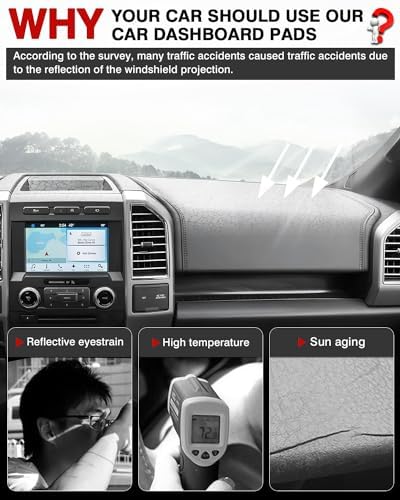 Autorder Dashboard Cover Mat for 2018-2021 Ford Expedition Accessories Dash - Image 2
