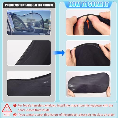 ZATOOTO Car Window Shades for Tesla Model Y - Image 2