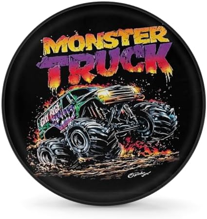 Cool Black Truck Spare Tire Cover Dust-Proof Wheel Protector by Unknown
