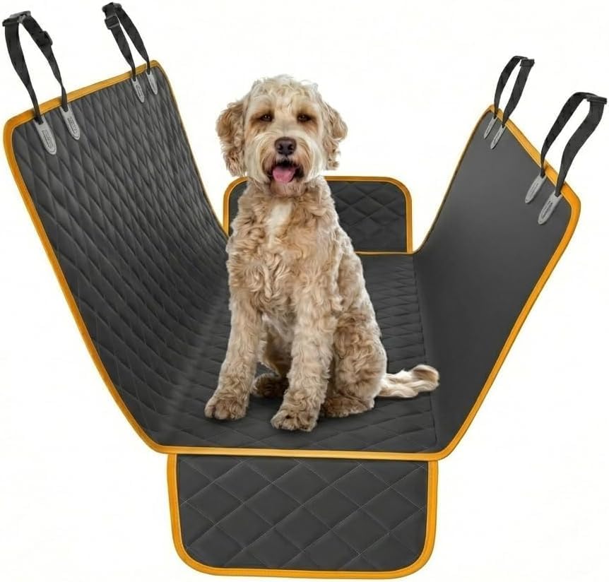 Active Pets Orange XL Dog Car Hammock Back Seat Cover, Waterproof Backseat by ActivePets