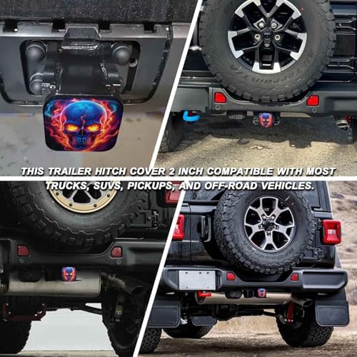 2" Trailer Hitch Cover Rubber Receiver Tube Cap Trailer Hitch Covers - Image 5