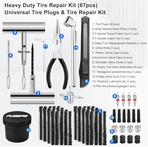 Tire Plug Kit Heavy Duty Professional - Image 3