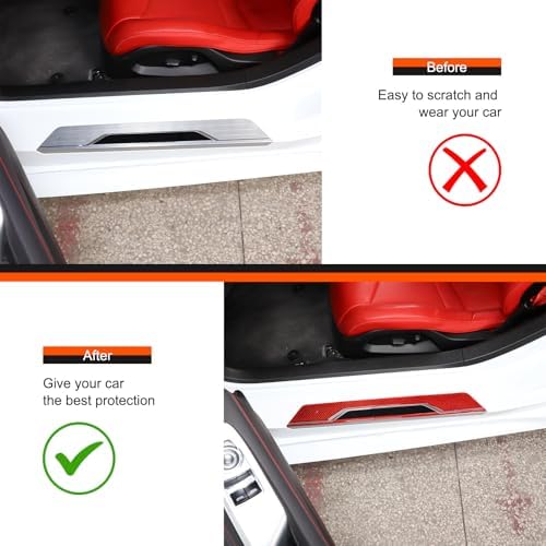 2PCS Car Door Sill Protector, Automotive Door Entry Guard Compatible - Image 6